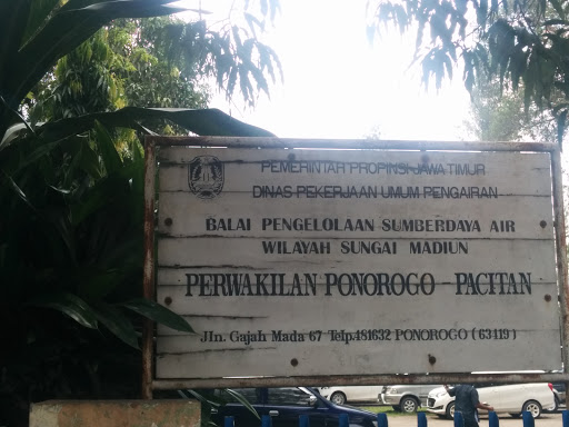 Balai Pengelolaan Air Sumberdaya Air Wilayah Sungai Madiun Ponorogo