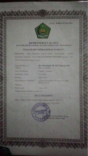 RA MUSLIMAT NU 052 NGRUPIT III