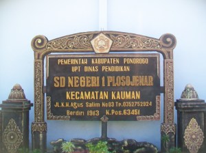 SD NEGERI 1 PLOSOJENAR