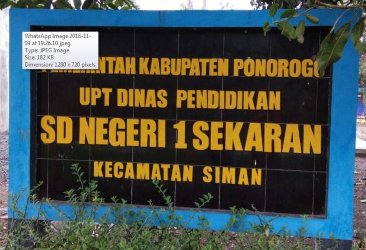 SD NEGERI 1 SEKARAN