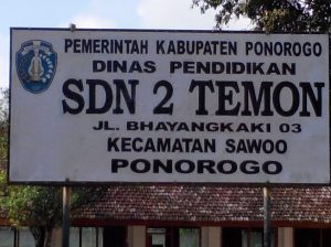 SD NEGERI 2 TEMON KECAMATAN SAWOO