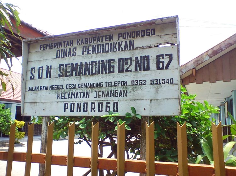 SD NEGERI 2 SEMANDING KECAMATAN JENANGAN
