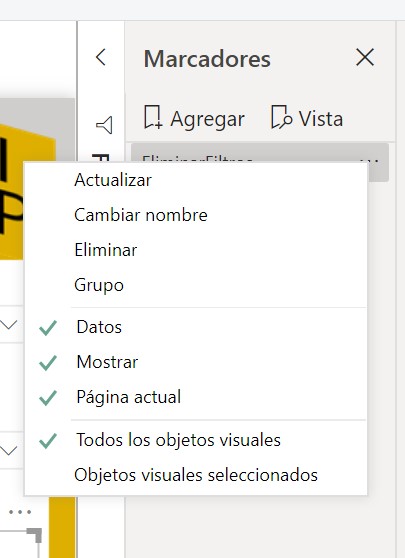 Crear Un Boton De Eliminacion De Filtros Con Marcadores
