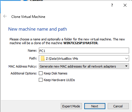 Mengkloning Virtual Machine di VirtualBox - Praktek IT