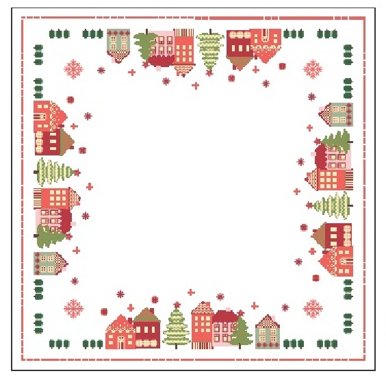 La nappe de Noël brodée : Femme Actuelle Le MAG