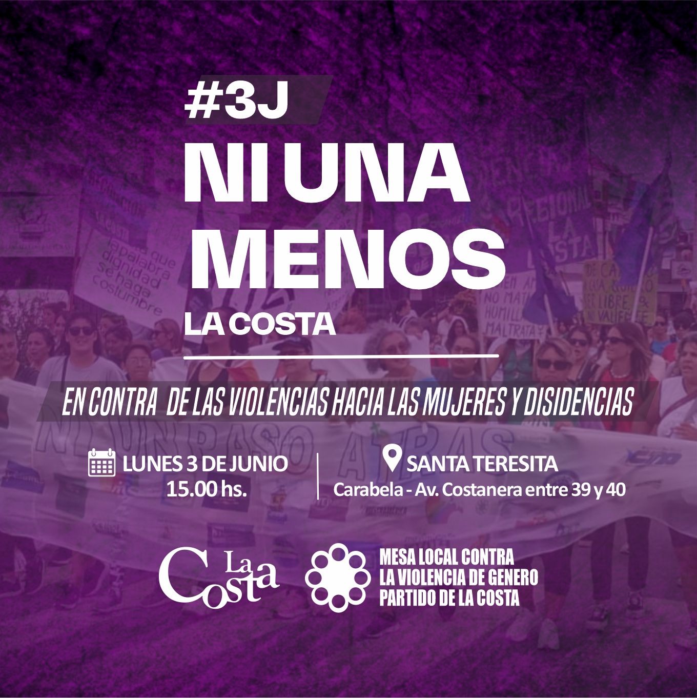 Ni Una Menos: Habrá una marcha y un acto en Santa Teresita