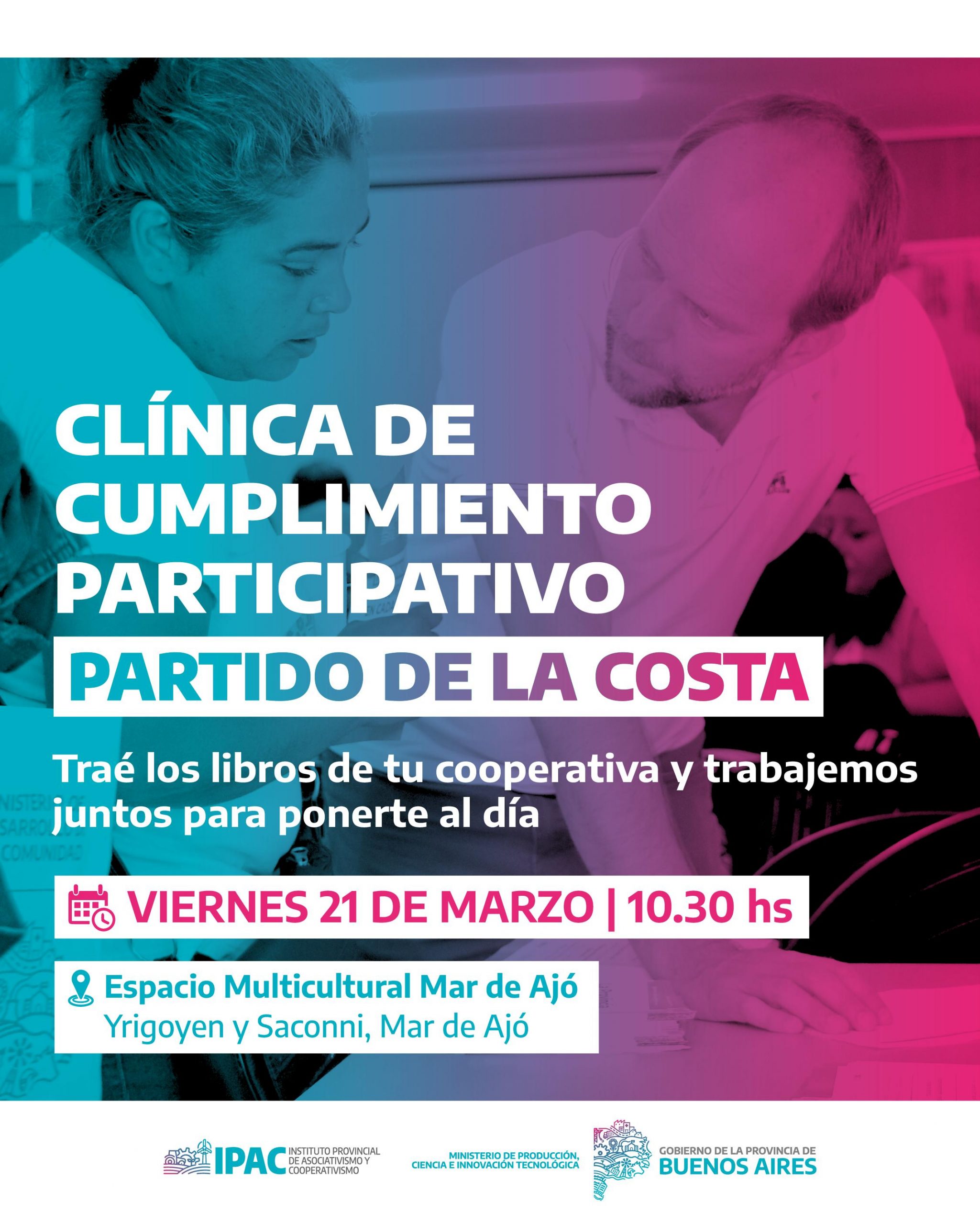 Se ofrecerá una Clínica de Cumplimiento Participativo para cooperativas