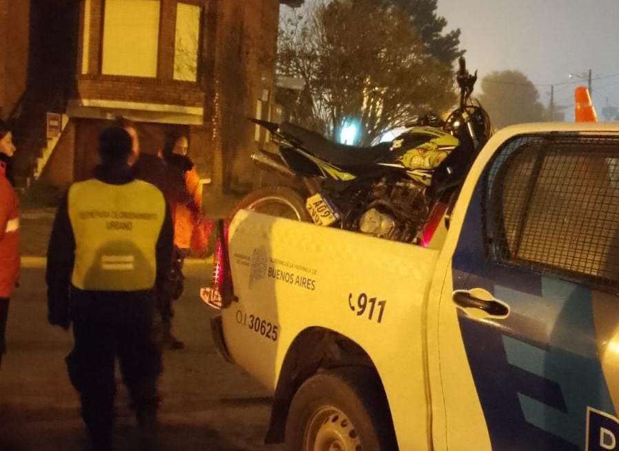 Operativo de control de motocicletas en Mar del Tuyú