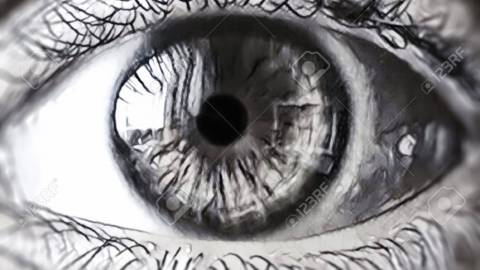 black and white photos of eyes