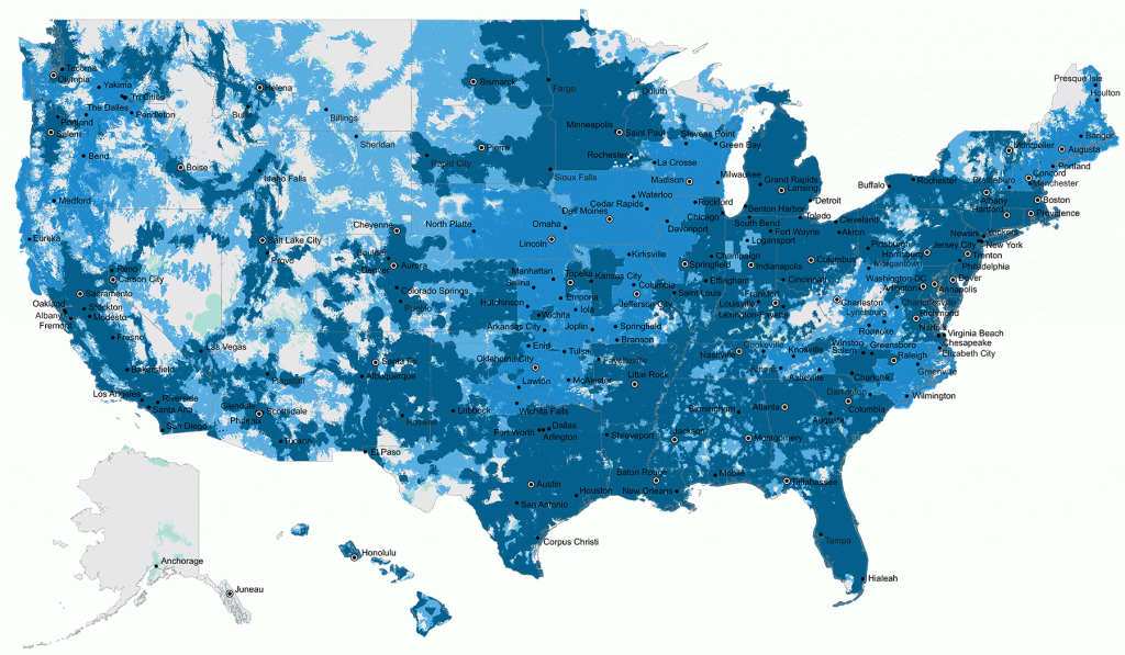 Map Of Best Cell Phone Coverage In 37074
