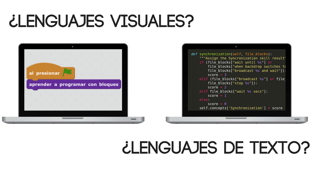 Lenguajes De Programacion Visuales O Lenguajes Basados En Texto Programamos