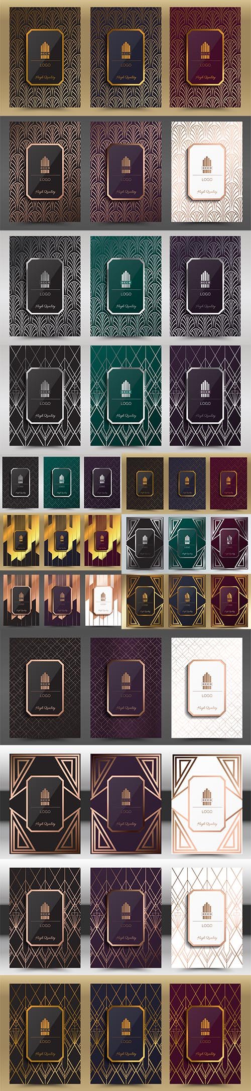 Premium Art Deco Cover Layout Design Template Other Templates Free Psd Templates