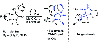 Mg(ClO4)2-promoted [4 + 3] cycloaddition of oxindole derivatives with  conjugated dienes: concise synthesis of spirocycloheptane oxindole  derivatives - RSC Advances (RSC Publishing)
