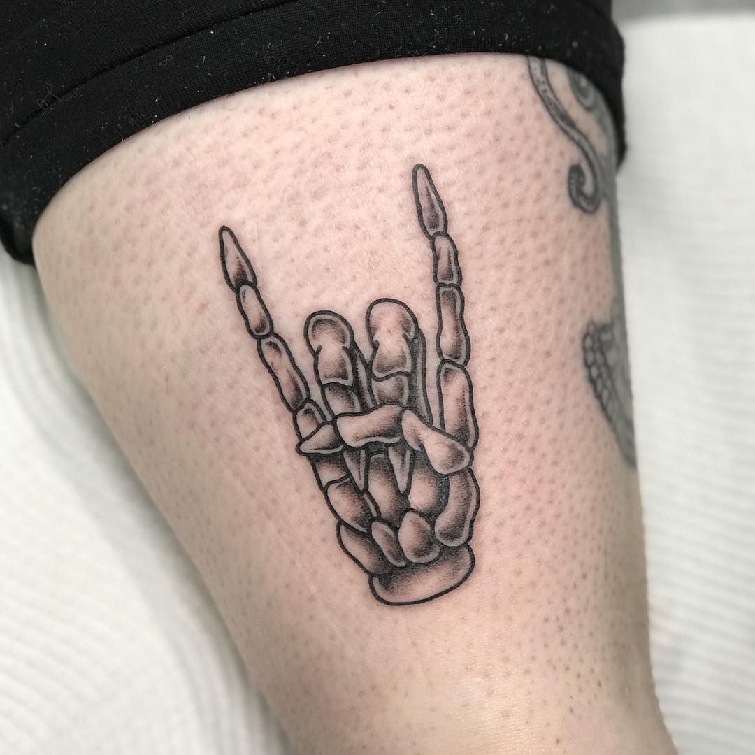 25 Frighteningly Cool Skeleton Hand Tattoo Designs | Laptrinhx 1080_x_1080_jpg