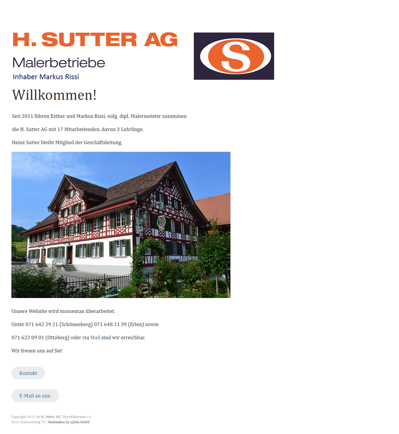 Marketingagentur Marketing Agentur Internetagentur Maler Sutter H Sutter Ag Malerbetriebe Schonenberg An Der Thur Qdata Online Marketing Agentur Internetagentur Im Raum Bodensee St Gallen Ostschweiz Und Zurich