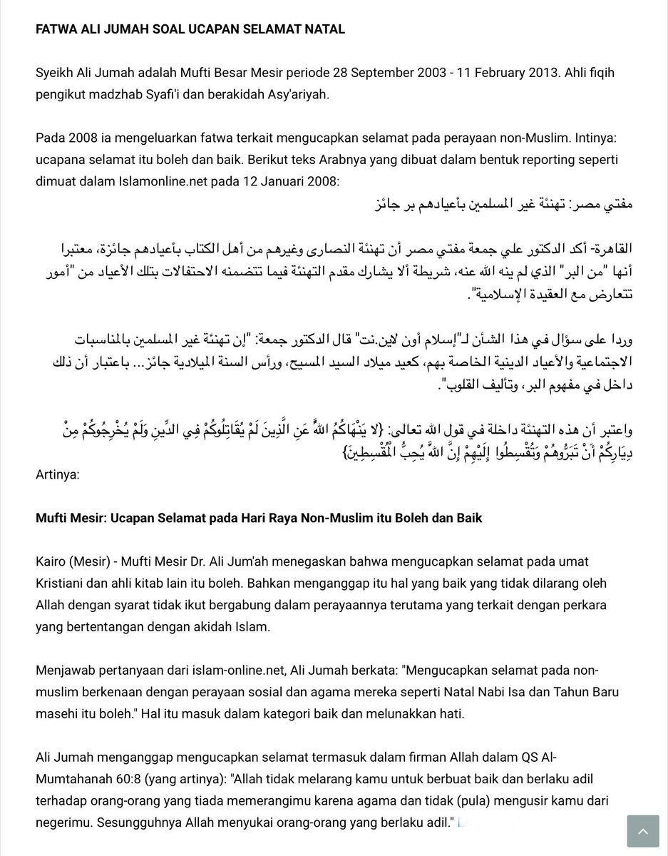 Apakah saya yang seorang Muslim benar-benar tidak boleh bersilaturahmi  (seperti memberi ucapan selamat) saat Natal? - Quora