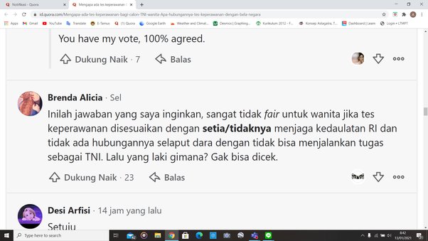 Apakah &lsquo;tes keperawanan&rsquo; merupakan tes yang wajib dilakukan oleh calon  istri seorang tentara? - Quora