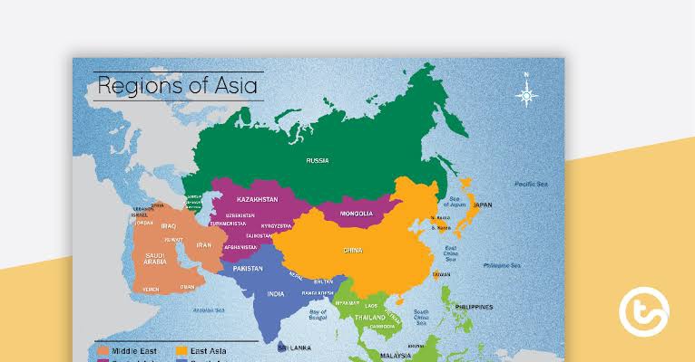 Berdasarkan wilayah, apa negara terbesar di Asia? Apakah Rusia termasuk  negara Asia atau tidak? - Quora