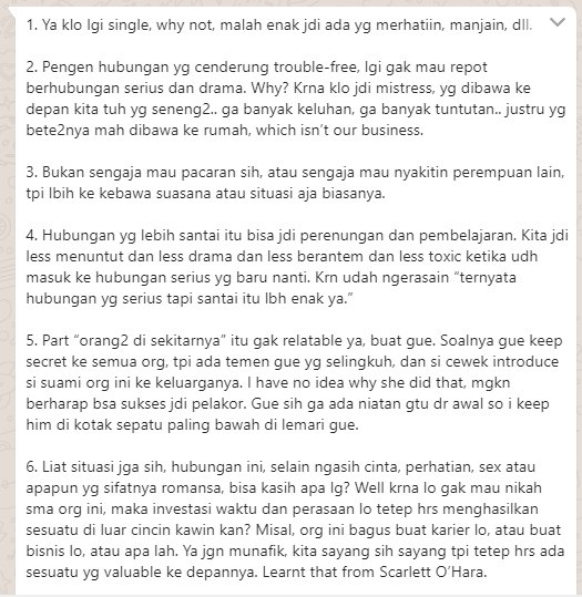 Mengapa ada wanita yang tetap mau berpacaran dengan pria yang jelas-jelas  sudah memiliki istri, bahkan orang di sekitarnyapun tahu bahwa pria  tersebut memiliki istri? - Quora
