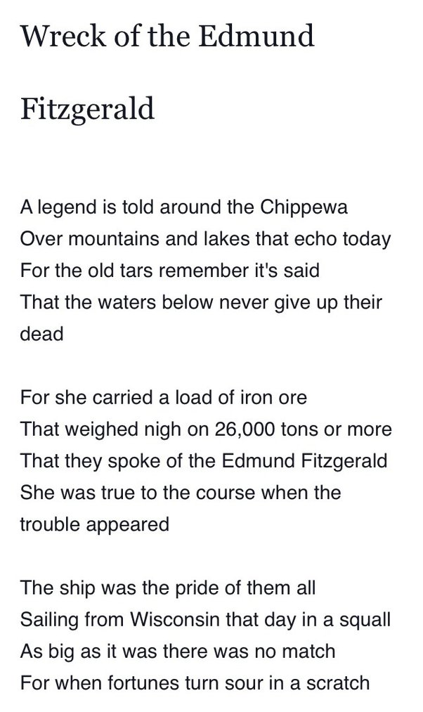 Apa puisi paling terkenal tentang kapal karam? - Quora