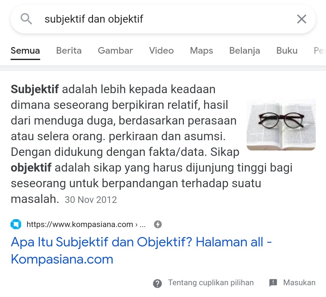 Apa perbedaan antara pandangan subjektif dan objektif? - Quora