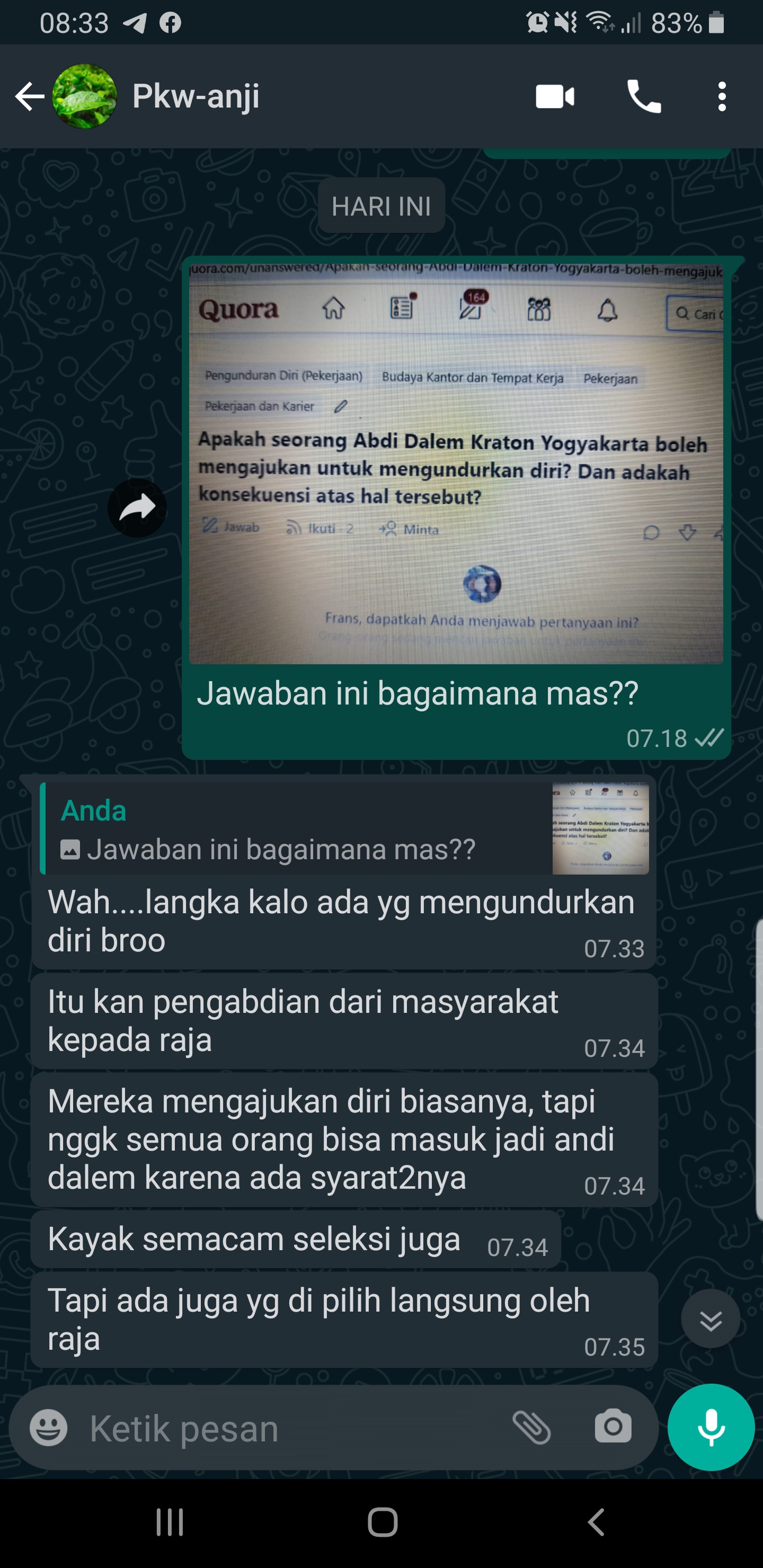 Apakah seorang Abdi Dalem Kraton Yogyakarta boleh mengajukan untuk  mengundurkan diri? Apakah ada konsekuensi atas hal tersebut? - Quora