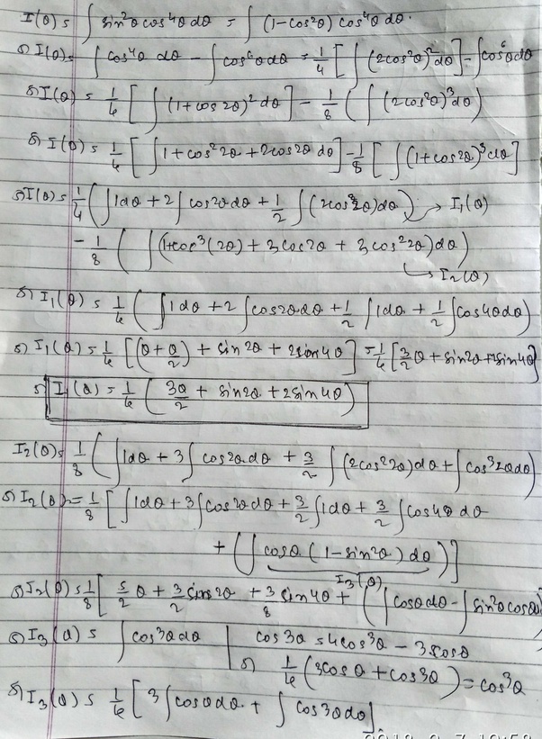 Int Sin^(4x Cos^(2x Dx