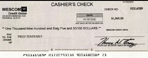 Can A Cashier’s Check Be Traced