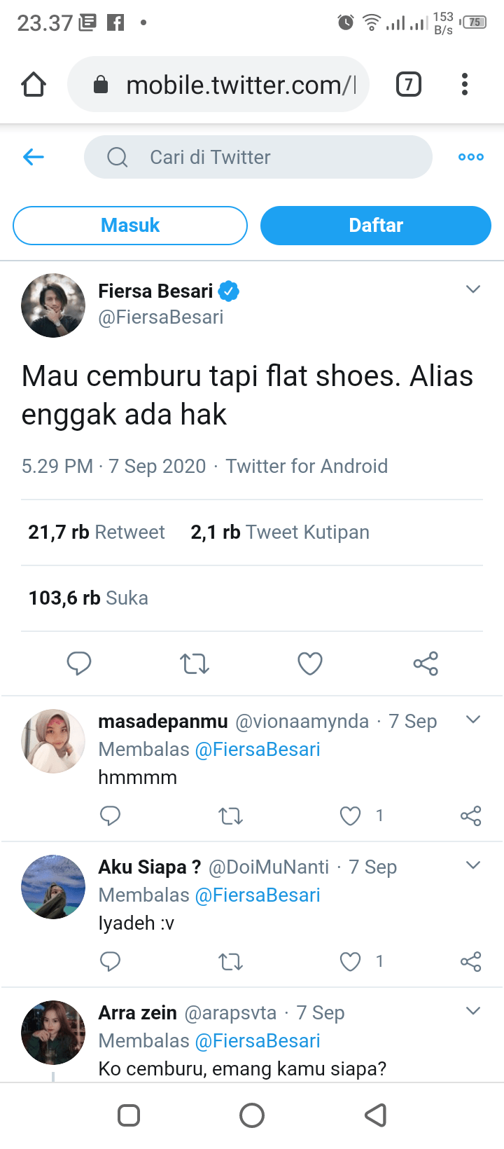 Apa arti &lsquo;mau cemburu tapi flat shoes&rsquo;? - Quora