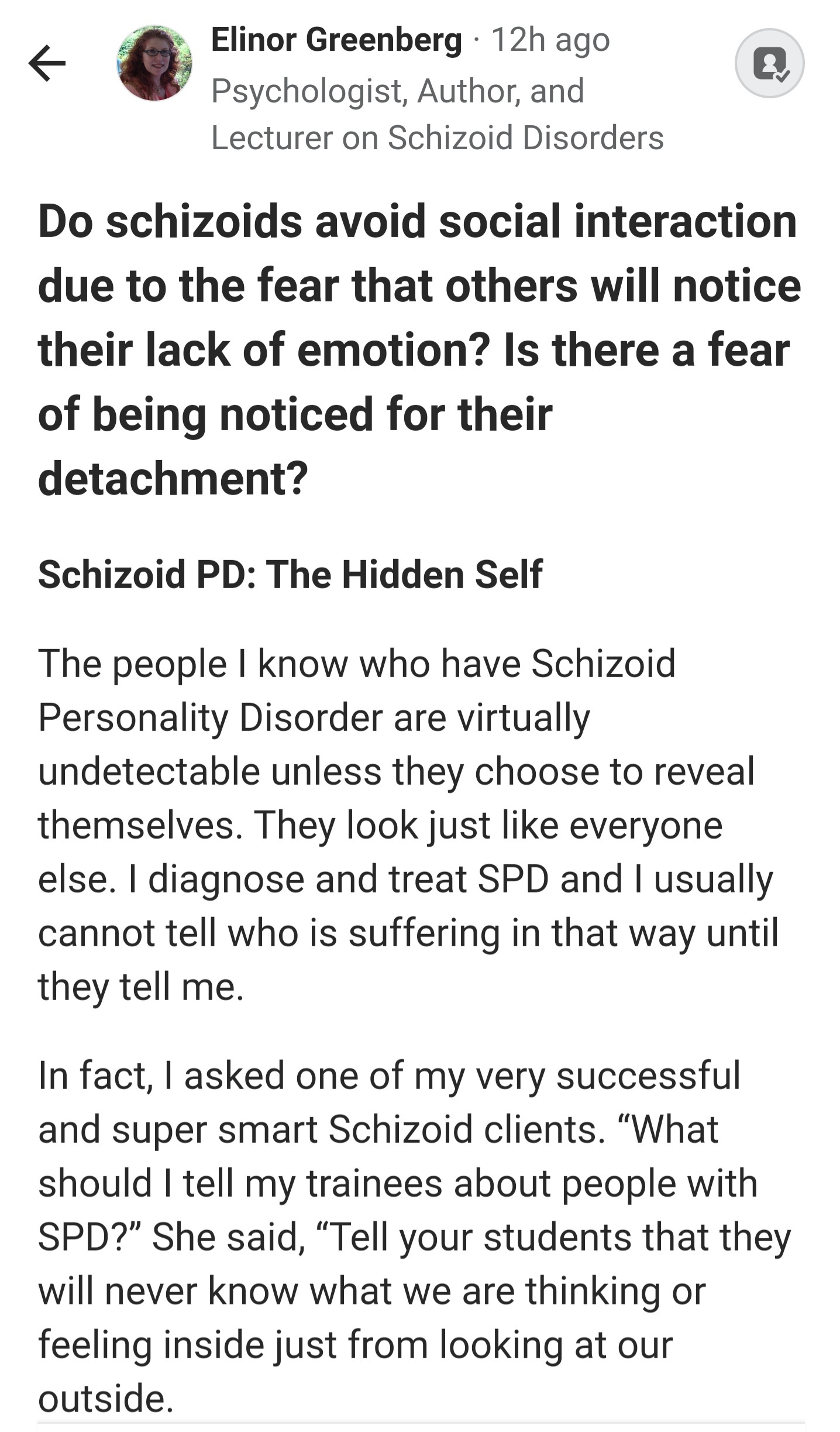 Apa artinya memiliki &lsquo;wajah skizoid&rsquo;? - Quora