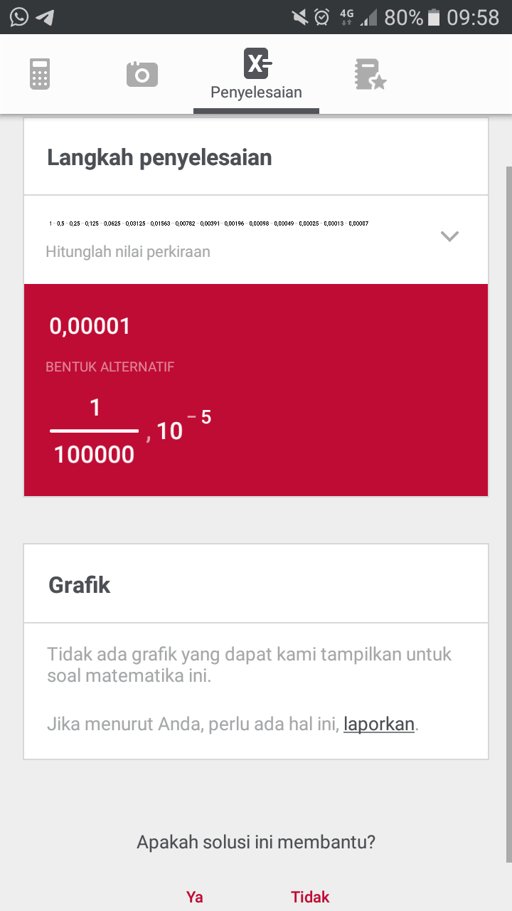 Jika kamu memulai dengan angka 1 kemudian dikurangi 0,5 lalu dikurangi 0,25  dan terus dikurangi dari setengah angka pengurang. Apakah angka tersebut  akan menyentuh nilai nol? - Quora