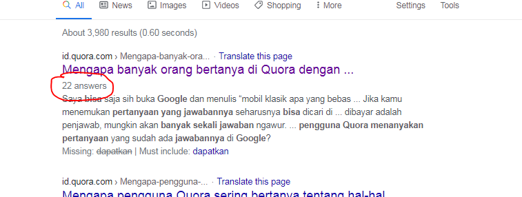 Mengapa seseorang lebih banyak meminta jawaban yang dapat dia temukan  sendiri jawabannya di Google? - Quora