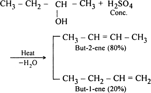 How many of the isomeric alcohols with the formula C4H9OH will produce an  alkene that has cis and trans isomers, on treatment with conc. H2SO4? A1 B2  C3 D4? - Quora