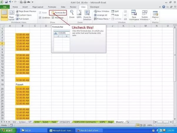 Bagaimana cara menggunakan bilah rumus di MS Excel - Quora