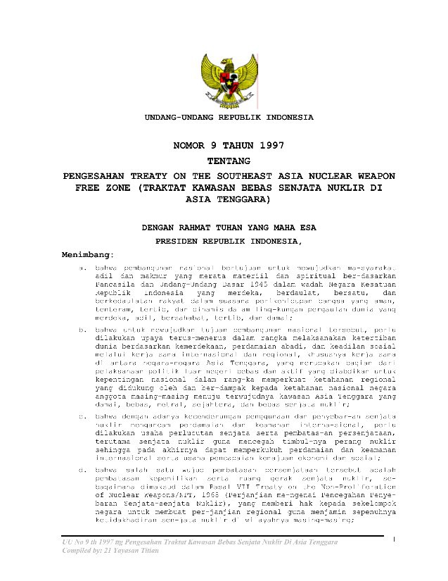 Mengapa sampai sekarang Indonesia belum memproduksi senjata nuklir? - Quora