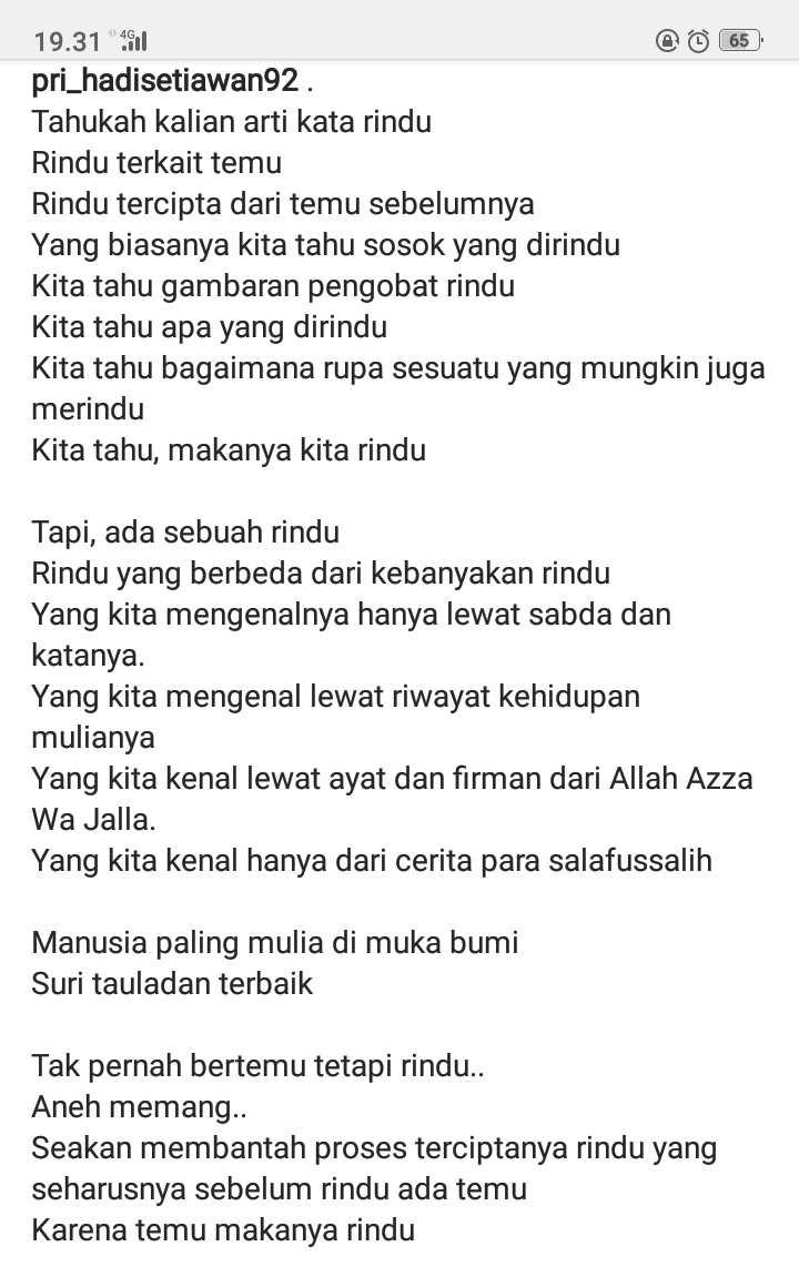 Puisi Cinta Rasul Terbaik