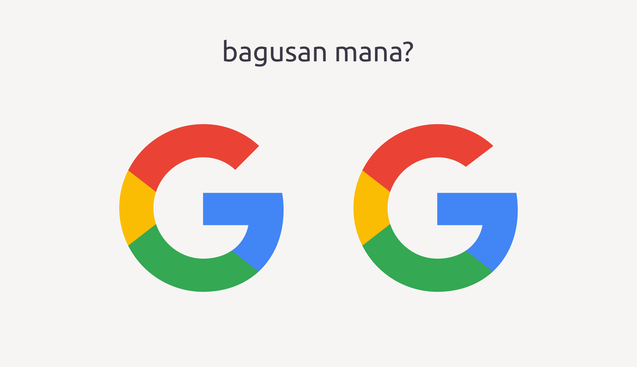 Mengapa logo Google tidak akurat secara geometris? - Quora