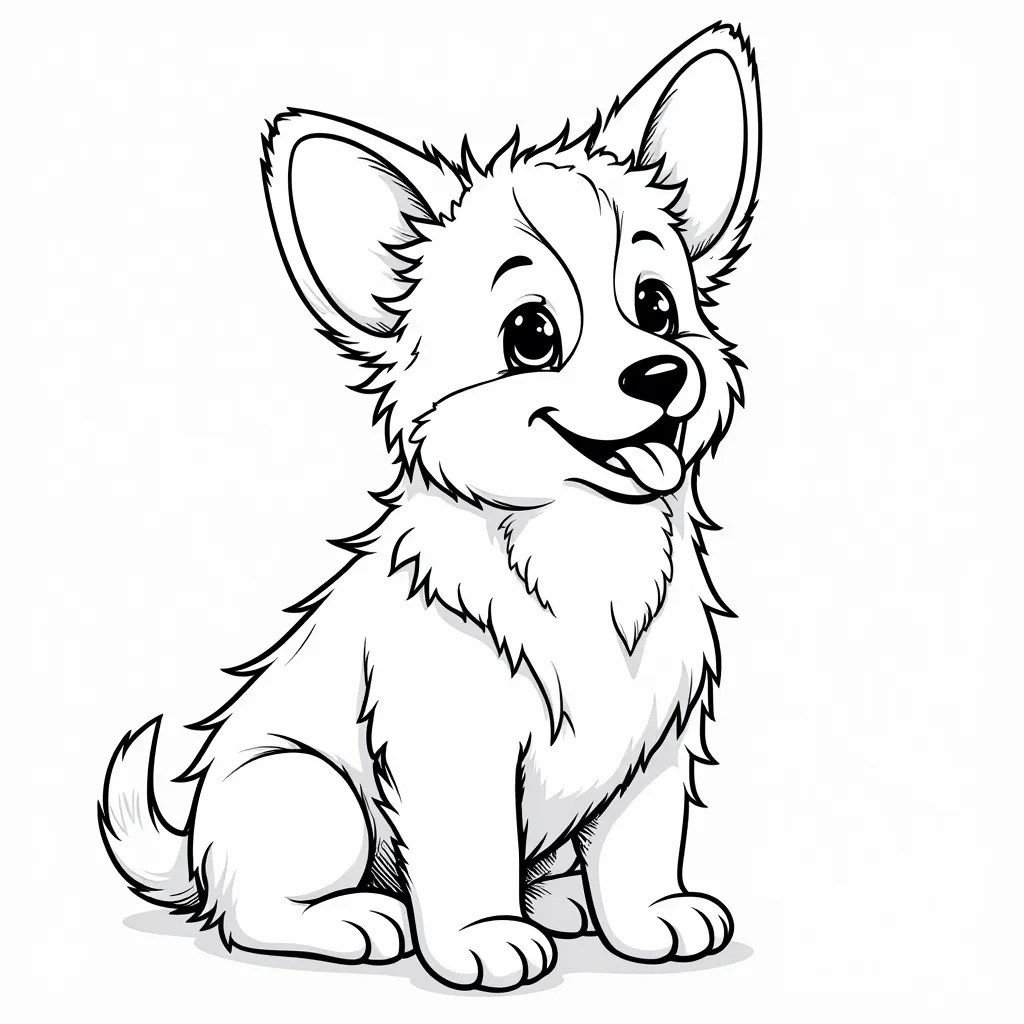 Dibujo de un perro para colorear