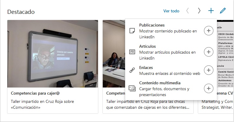 Como Usar La Seccion Destacada De Linkedin En Tu Perfil Rafael Serena Rodriguez