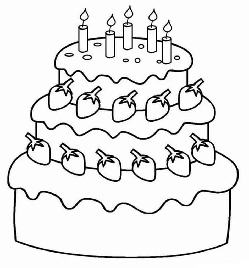 Disegni Di Torta Da Colorare 110 Immagini Per La Stampa Gratuita