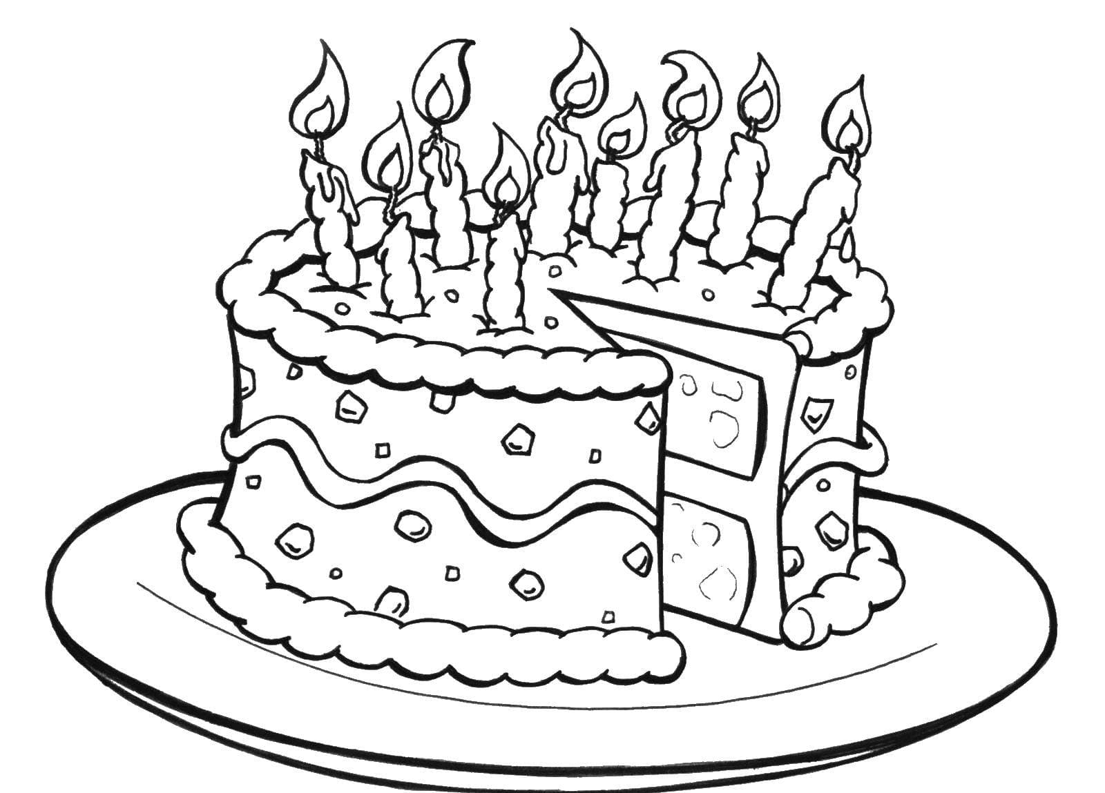 Disegni Di Torta Da Colorare 110 Immagini Per La Stampa Gratuita