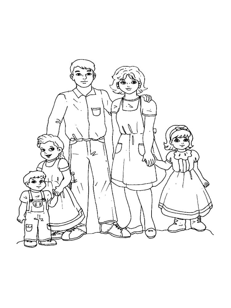 Disegni Di Famiglia Da Colorare - 100 Immagini Per La Stampa Gratuita 1000_x_750_jpg