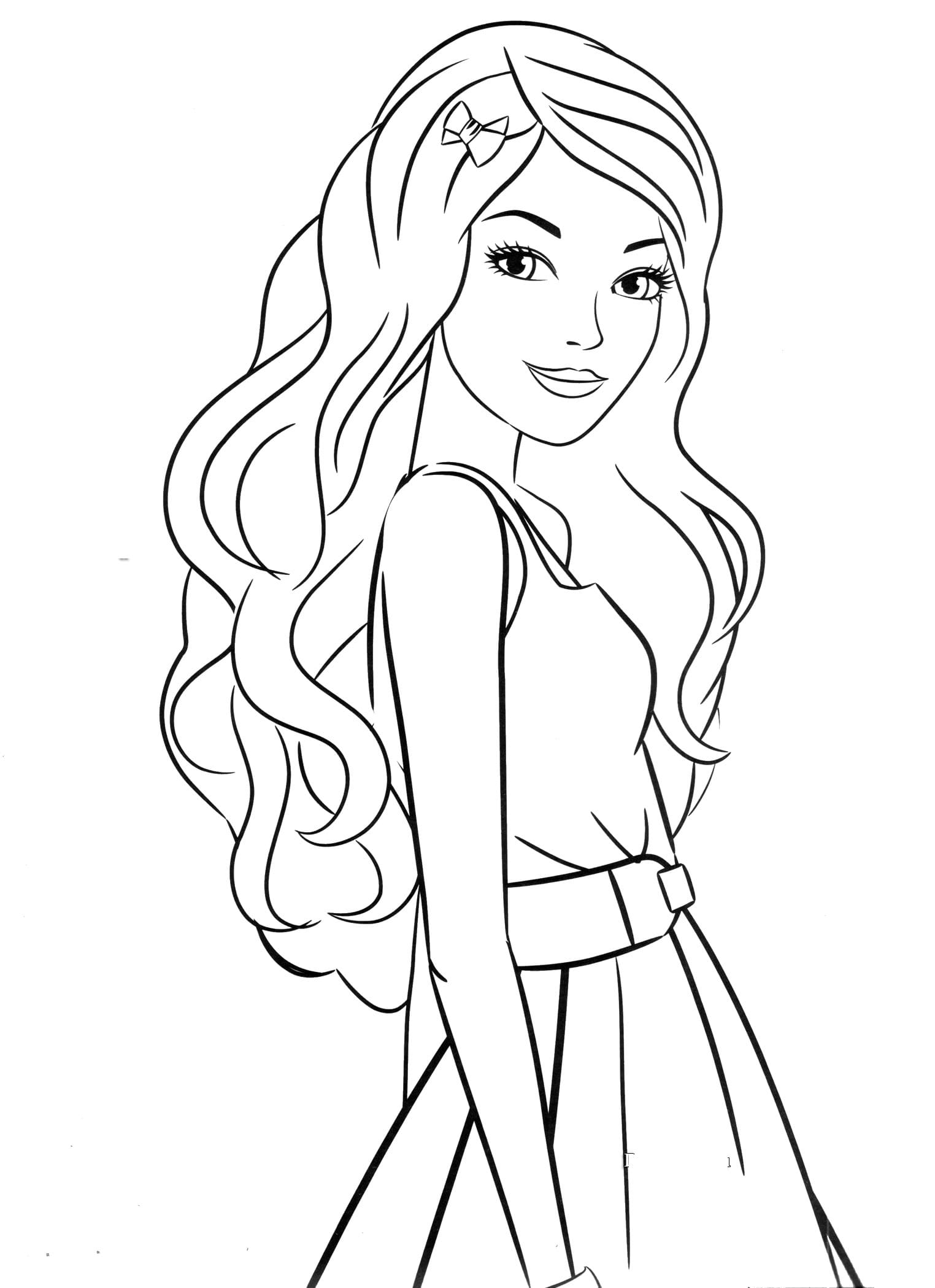 Coloring page of people