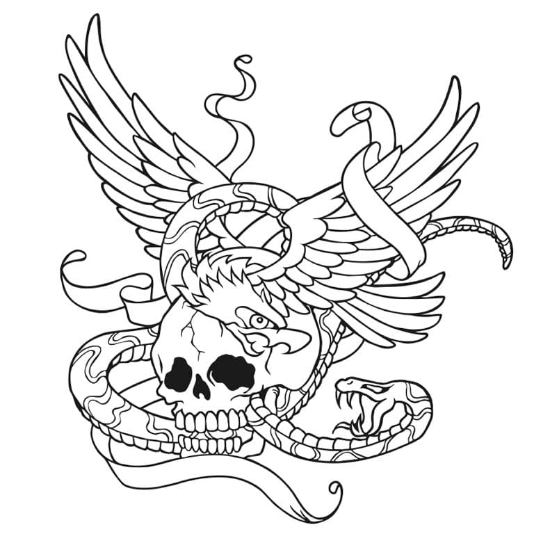 Disegni Di Tatuaggi Da Colorare - 60 Immagini Per La Stampa Gratuita 768_x_768_jpg