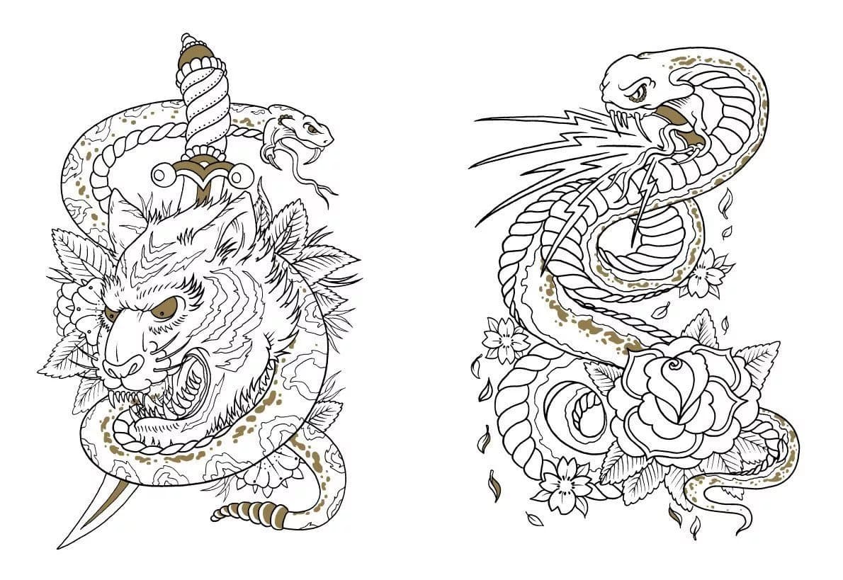 Disegni Di Tatuaggi Da Colorare - 60 Immagini Per La Stampa Gratuita 819_x_1190_jpg