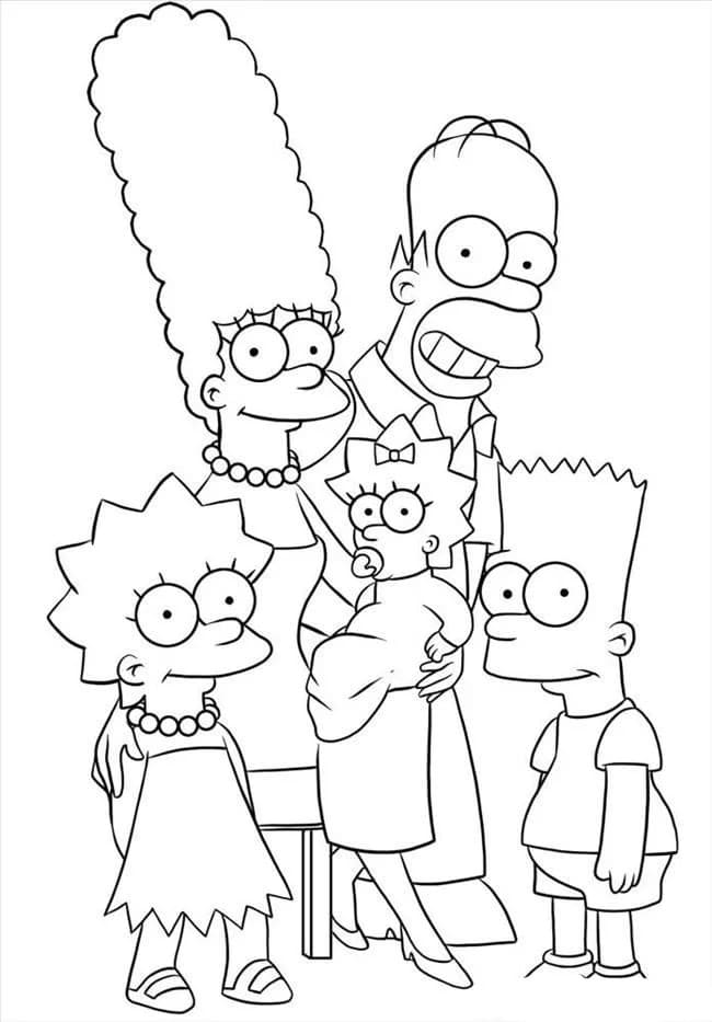 Disegni Dei Simpson Da Colorare - 100 Immagini Per La Stampa Gratuita 933_x_650_jpg