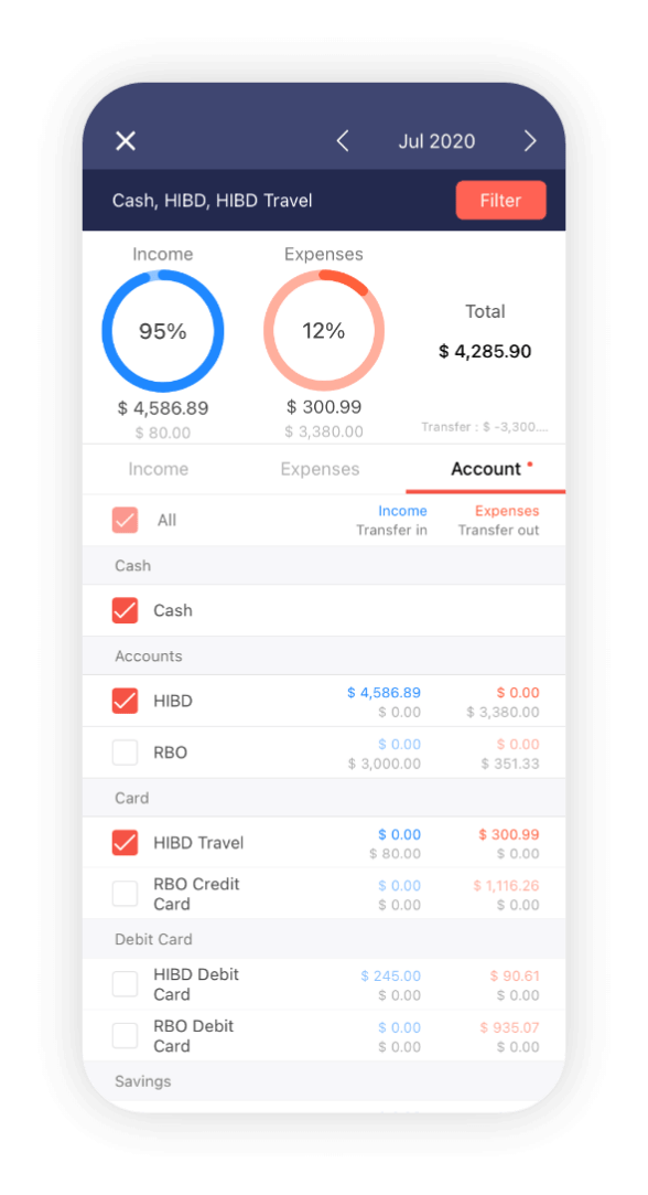 Money Manager Expense Budget
