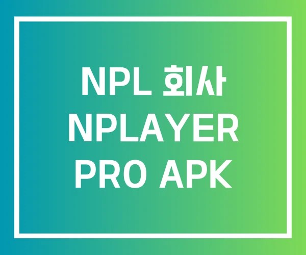 NPL 회사 NPLAYER PRO APK