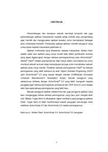 Pengujian ActionScript 2.0 dan ActionScript 3.0 pada Adobe Flash CS3, Adobe  Flash CS4 dan Adobe Flash CS5 - MCUrepository