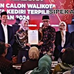 KPU Kota Kediri Tetapkan Wali Kota dan Wakil Wali Kota Terpilih 2024-2029